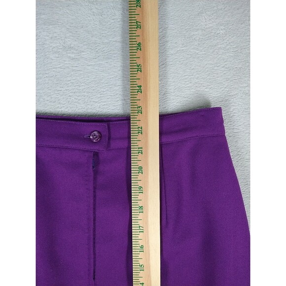 Peruvian Connection Wool Pencil Skirt Women's Small Purple Knee Career - Picture 7 of 8